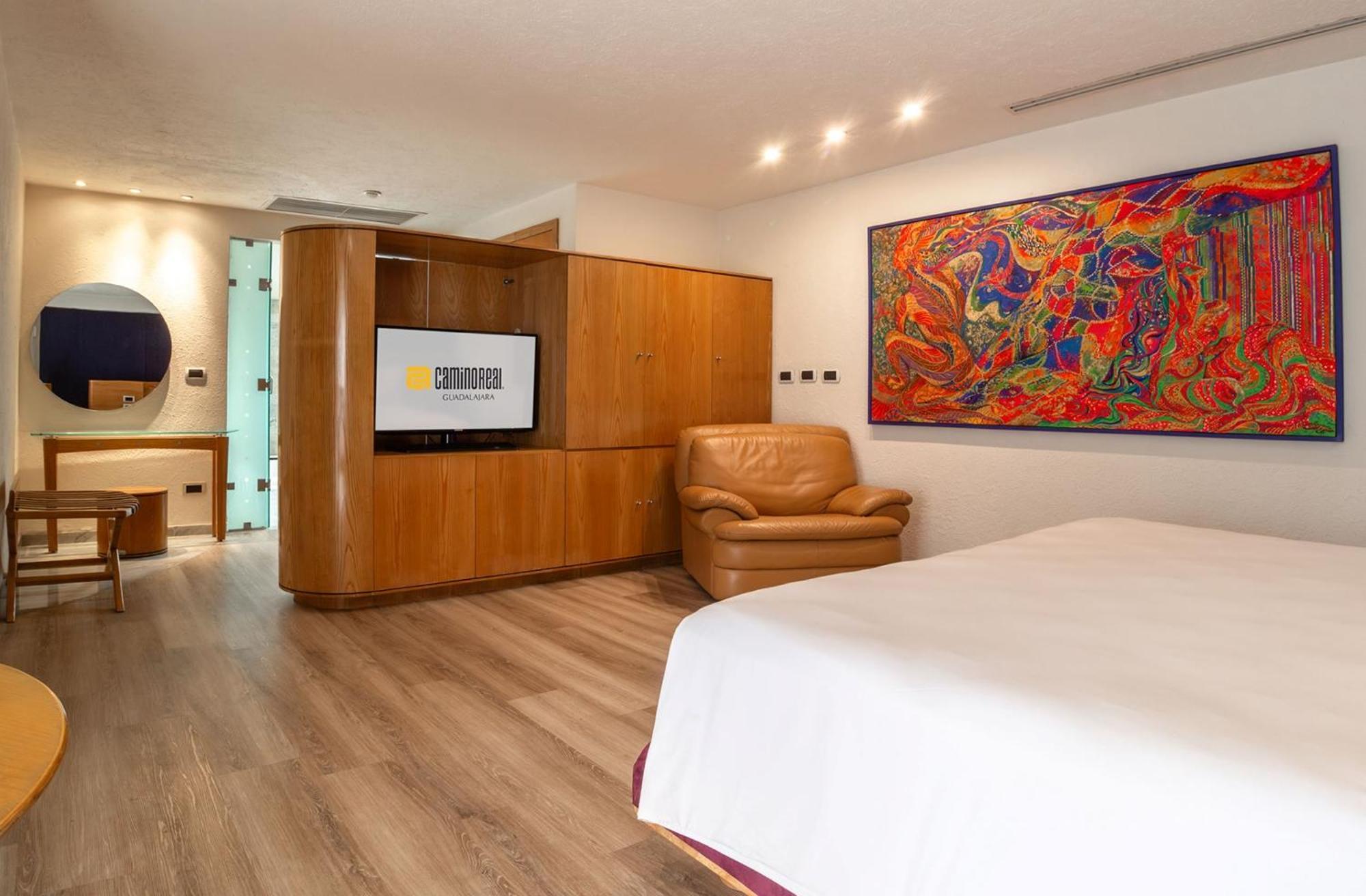 Hotel Camino Real Guadalajara Zapopan Exteriér fotografie A room at the hotel